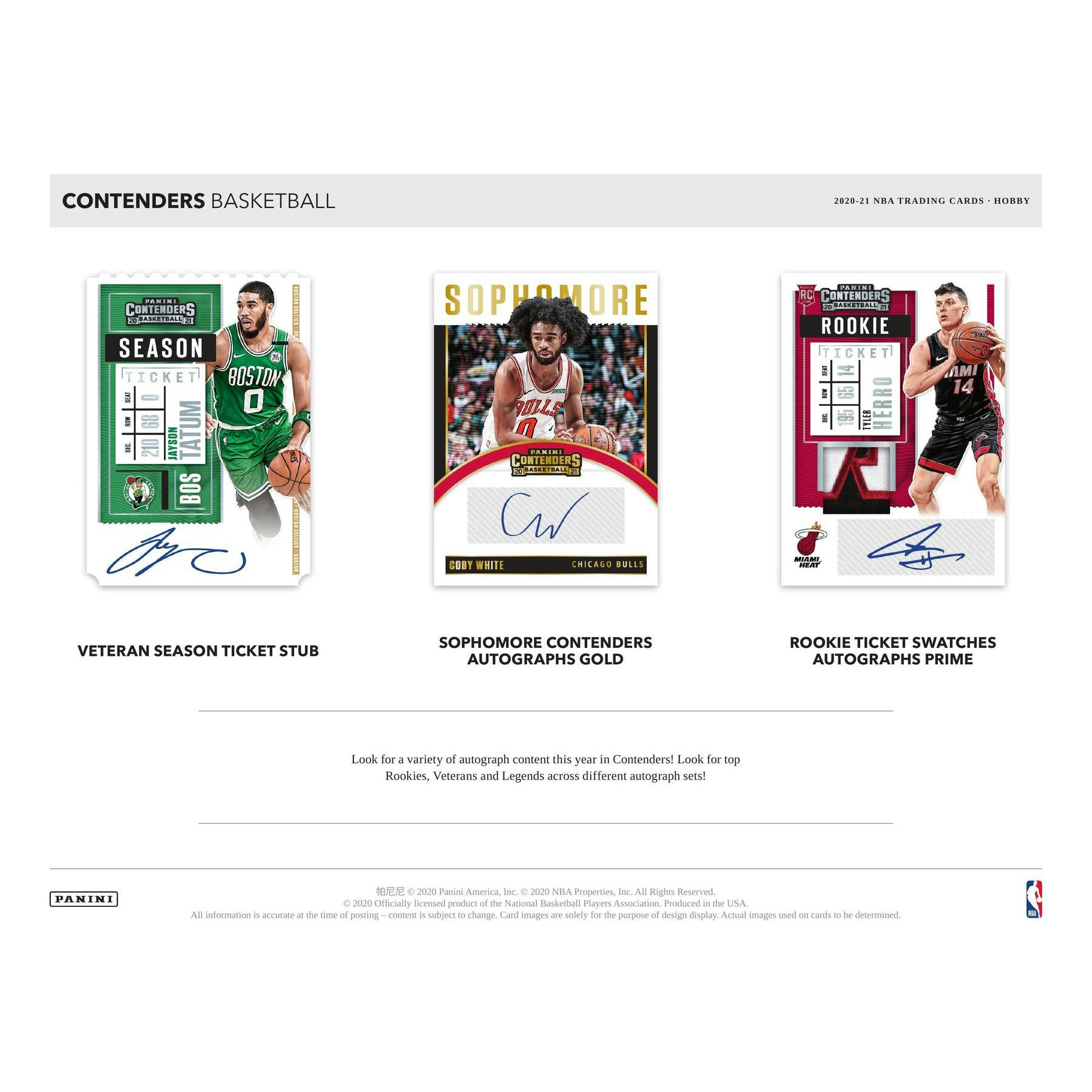2020/21 Panini Contenders Basketball Hobby Box (Reed Buy)