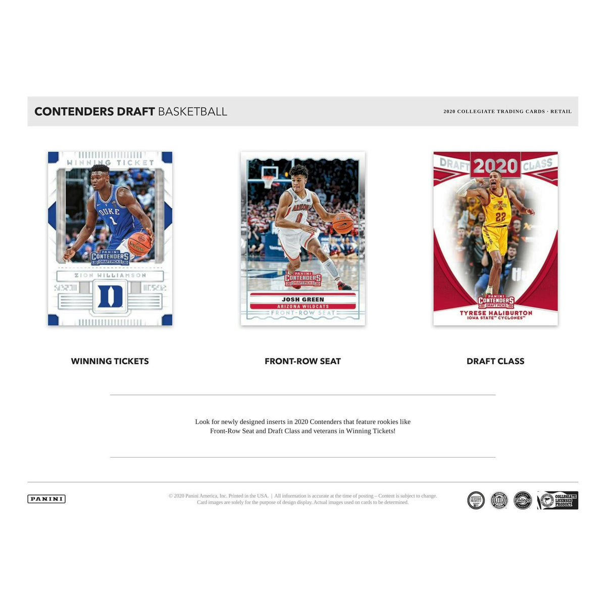2020/21 Panini Contenders Draft Basketball Blaster Box