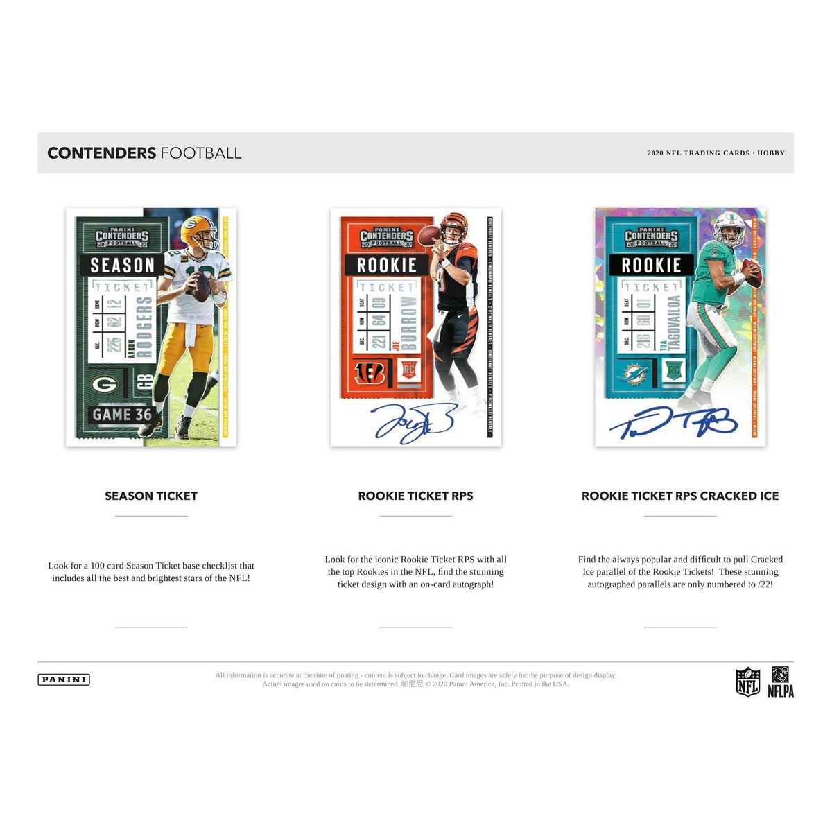 2020 Panini Contenders Football Hobby Box