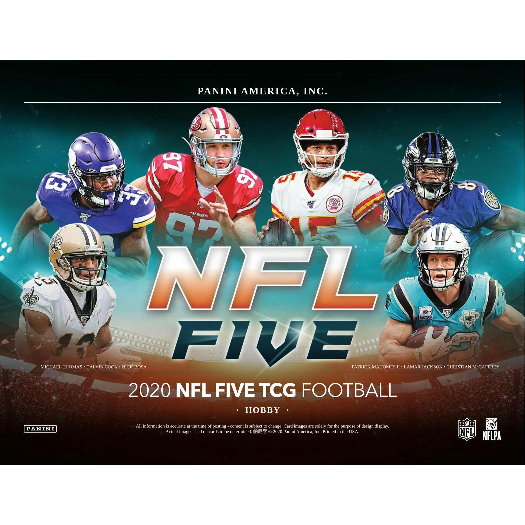 2020 Panini NFL Five Football Trading Card Game Starter Deck