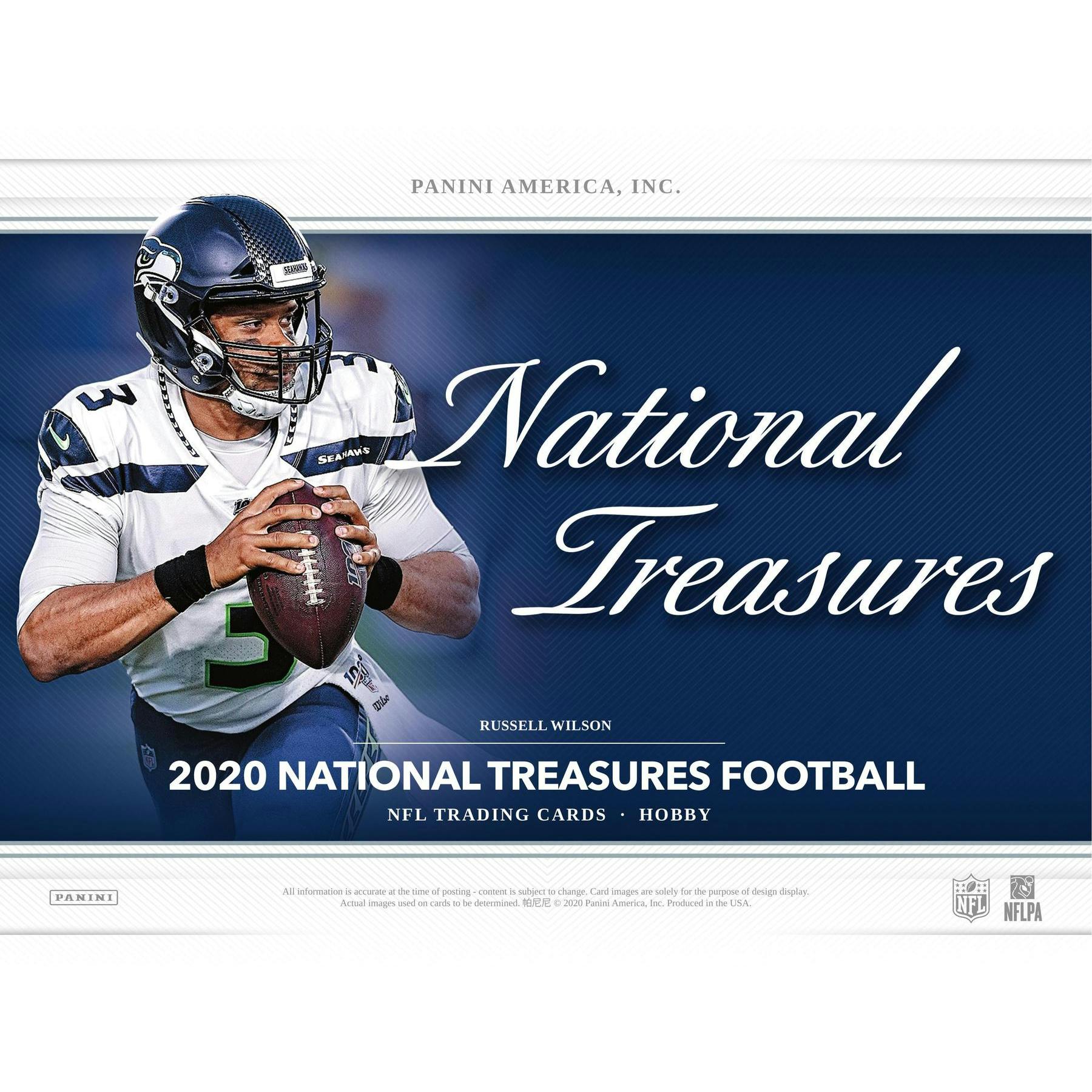 2020 Panini National Treasures Football Hobby 4-Box Case