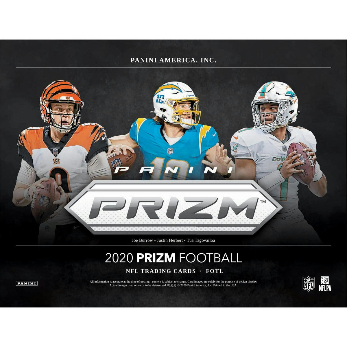 2020 Panini Prizm Football 1st Off The Line FOTL Hobby Box