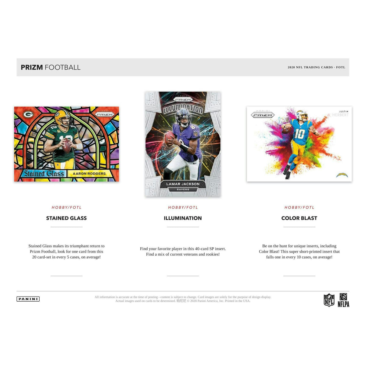 2020 Panini Prizm Football 1st Off The Line FOTL Hobby Box
