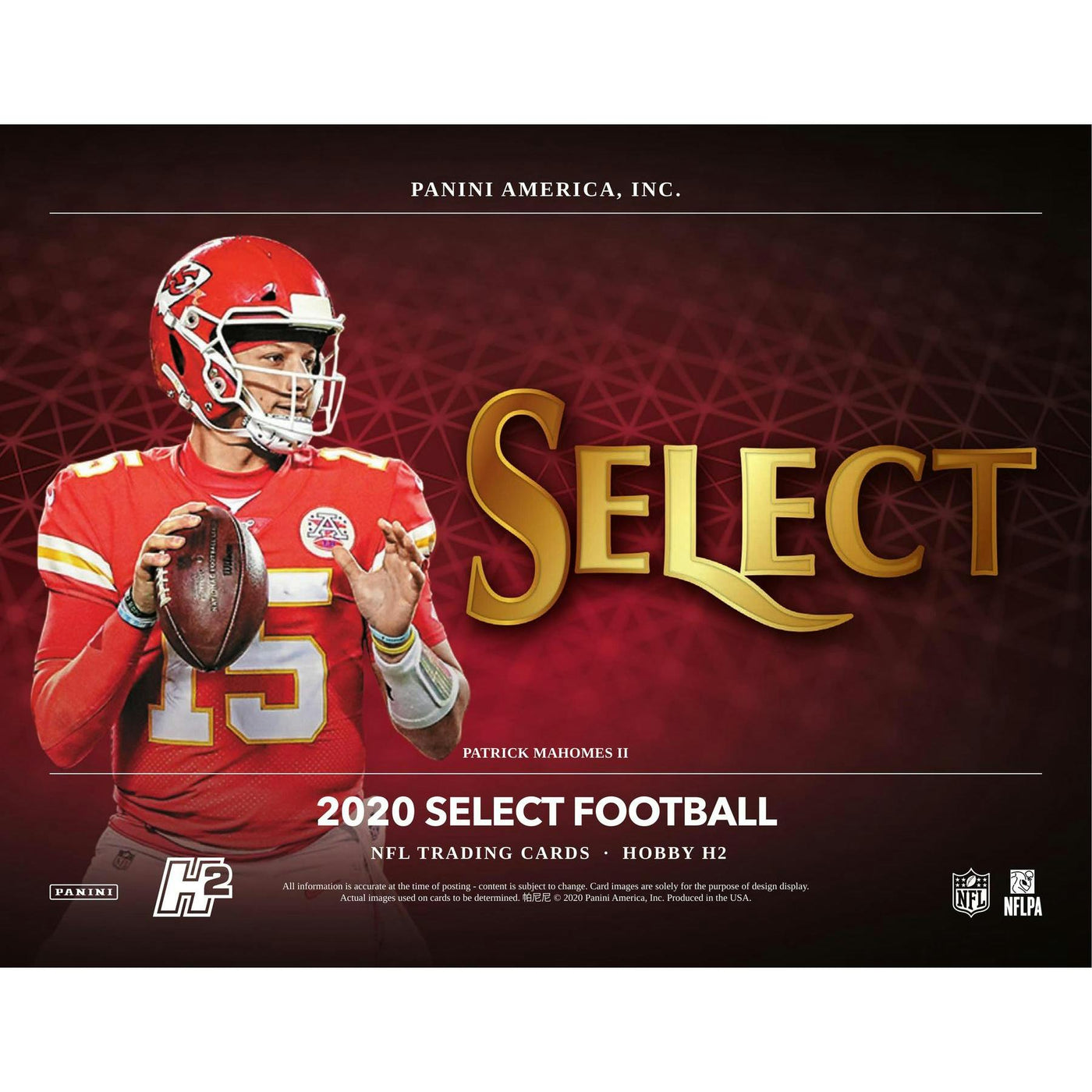 2020 Panini Select Football Hobby Hybrid H2 20-Box Case