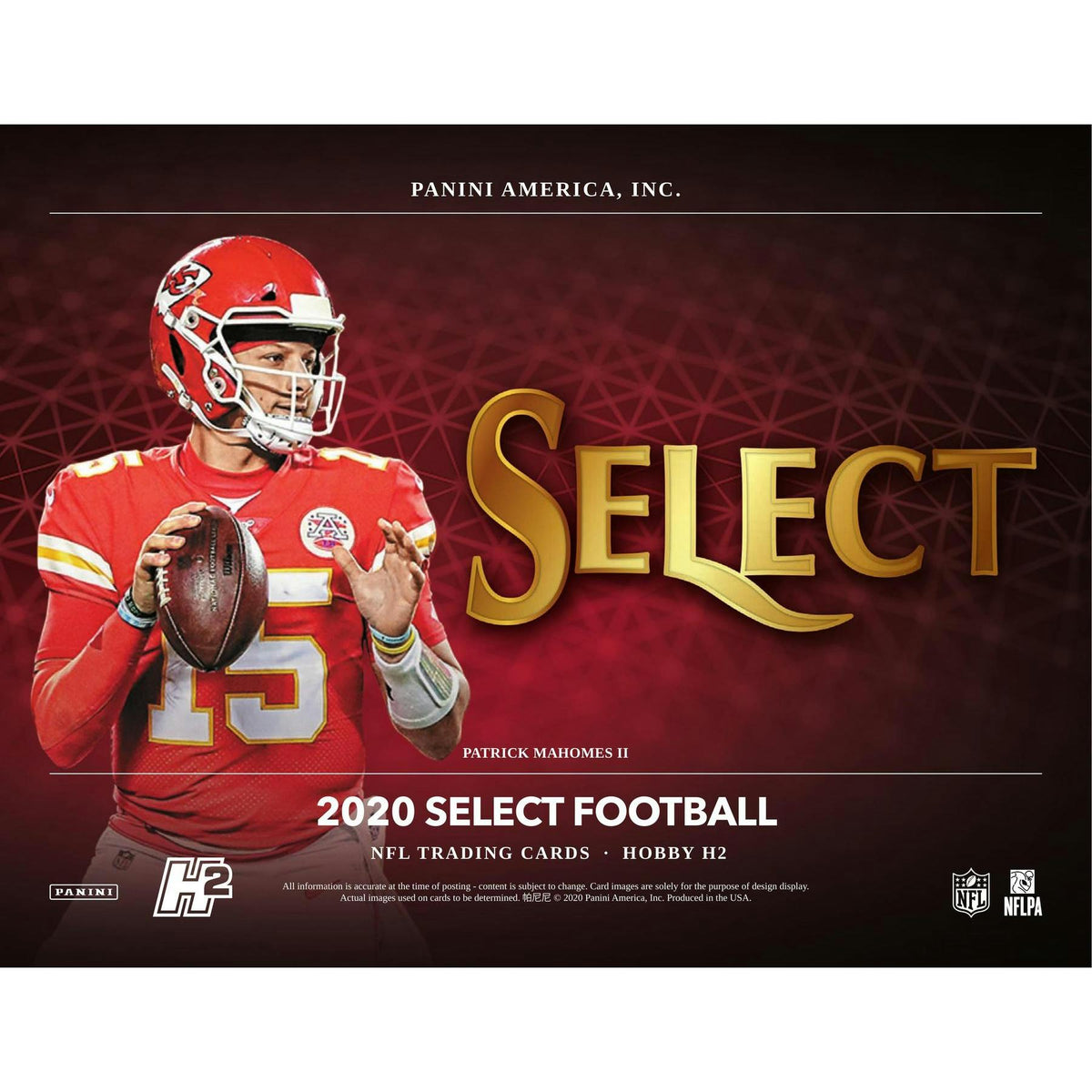 2020 Panini Select Football Hobby Hybrid H2 20-Box Case
