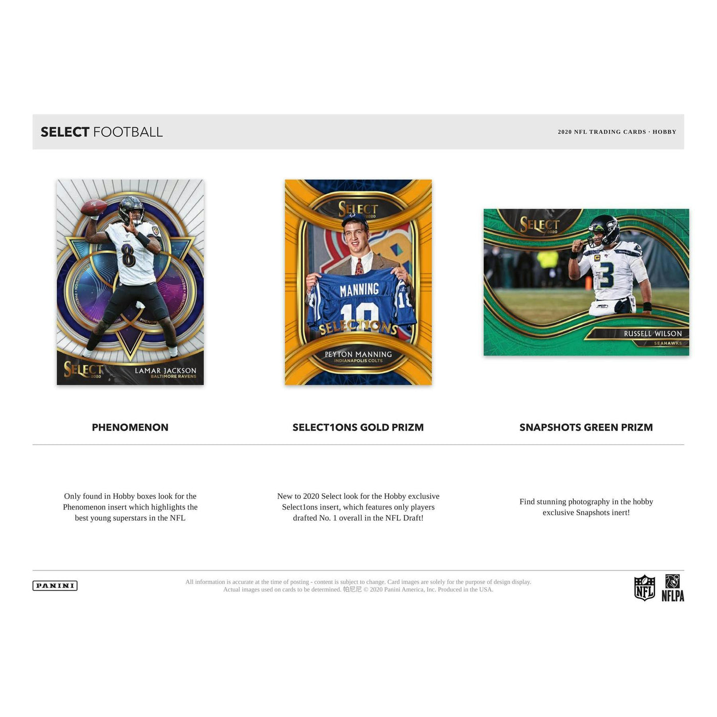 2020 Panini Select Football Hobby Box