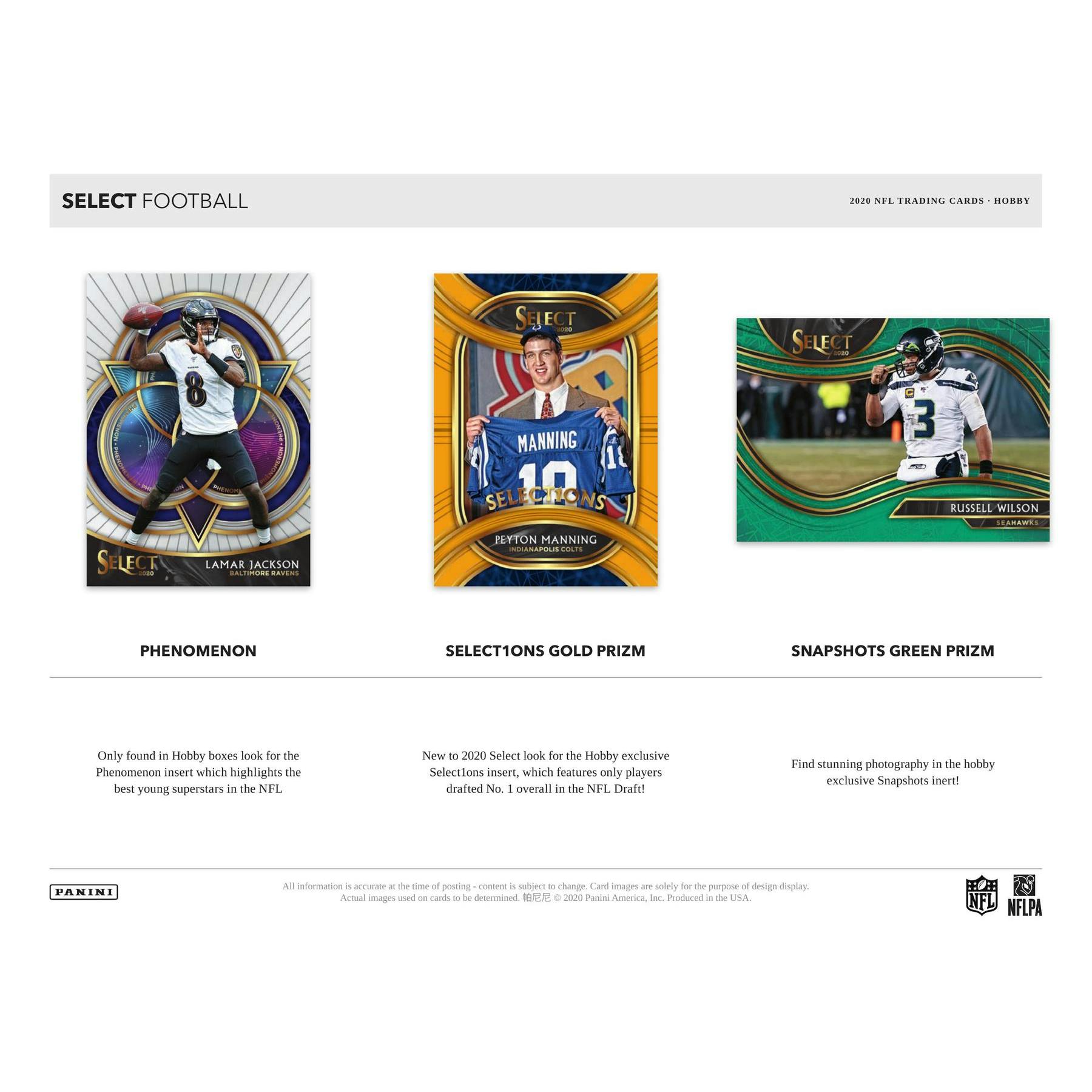 2020 Panini Select Football Hobby Box
