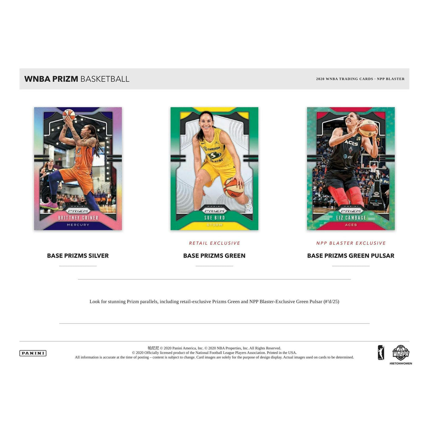 2020 Panini Prizm WNBA Basketball Blaster Box