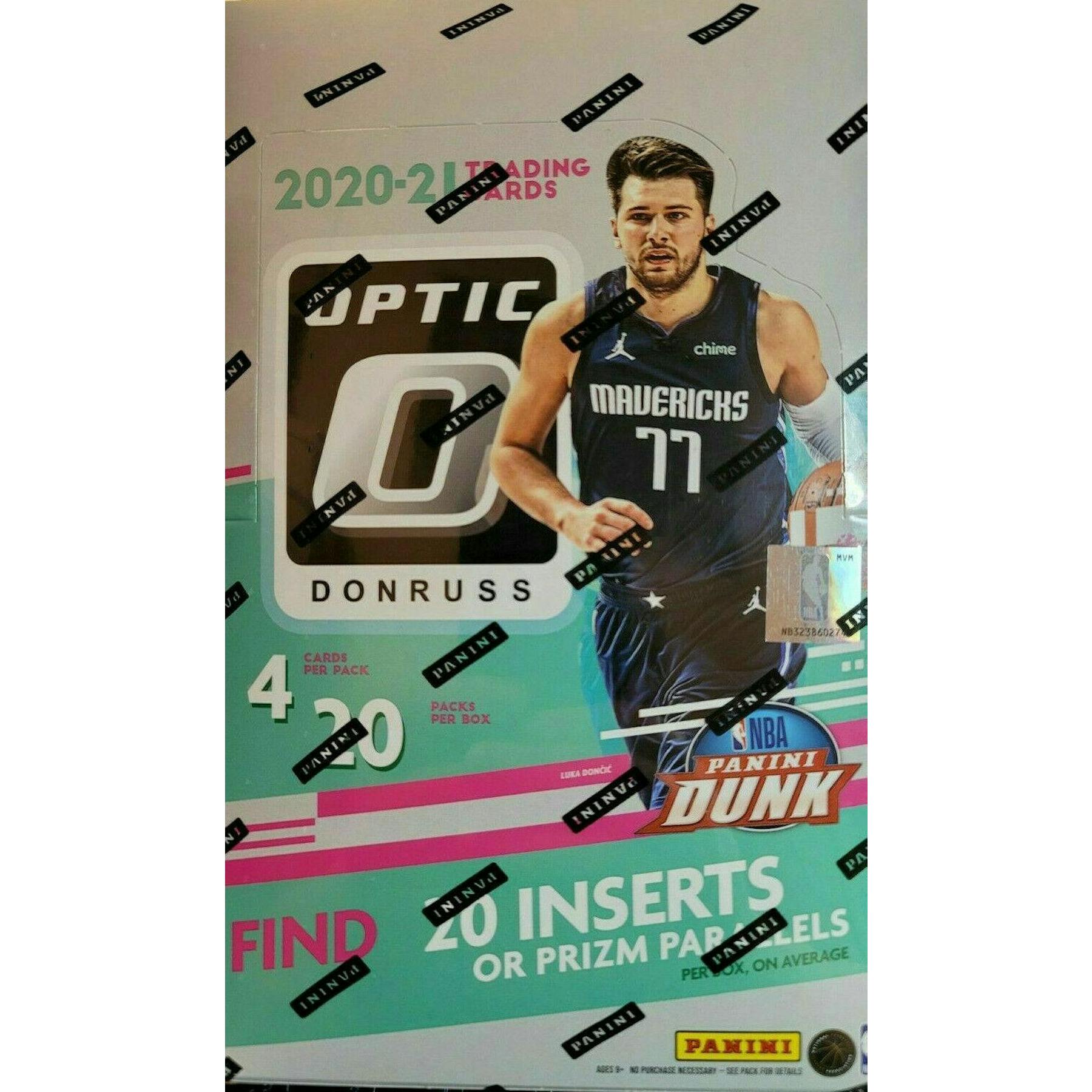 2020/21 Panini Donruss Optic Basketball 20-Pack Retail Box (Checkerboard Prizms!)