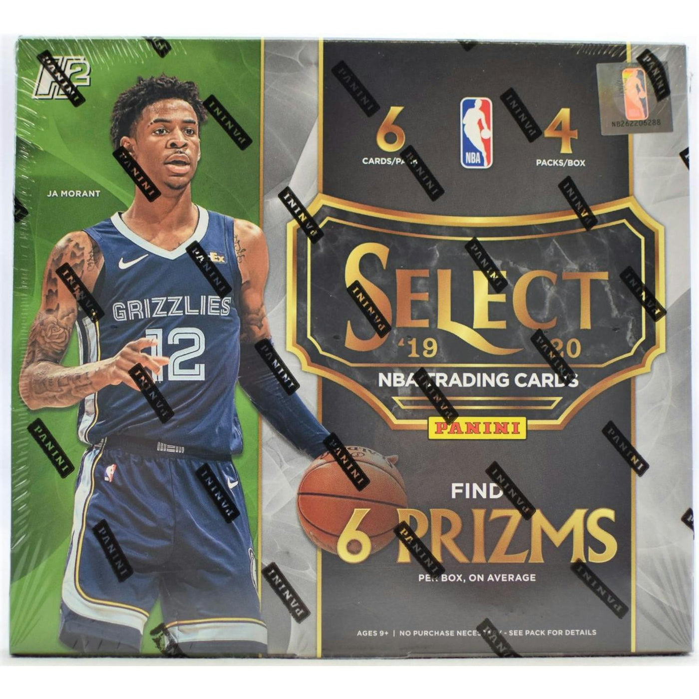 2019/20 Panini Select Basketball H2 Hobby Hybrid Box (Reed Buy)