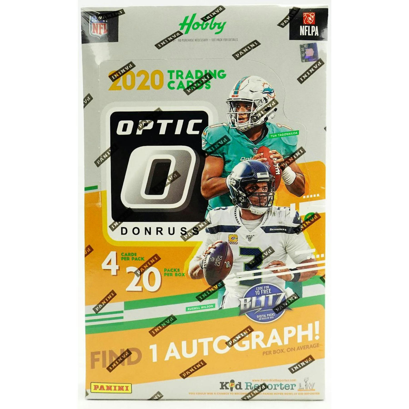 2020 Panini Donruss Optic Football Hobby 12-Box Case