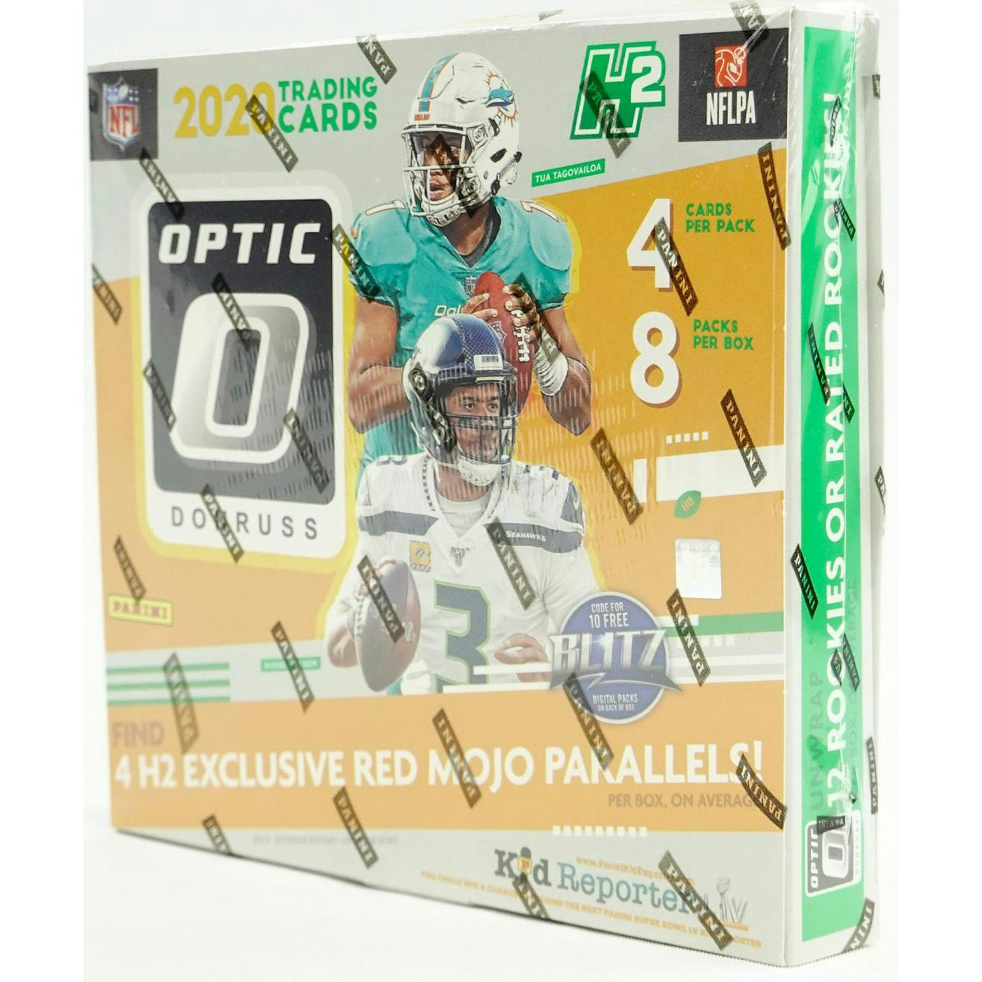 2020 Panini Donruss Optic Football H2 Hobby Hybrid Box