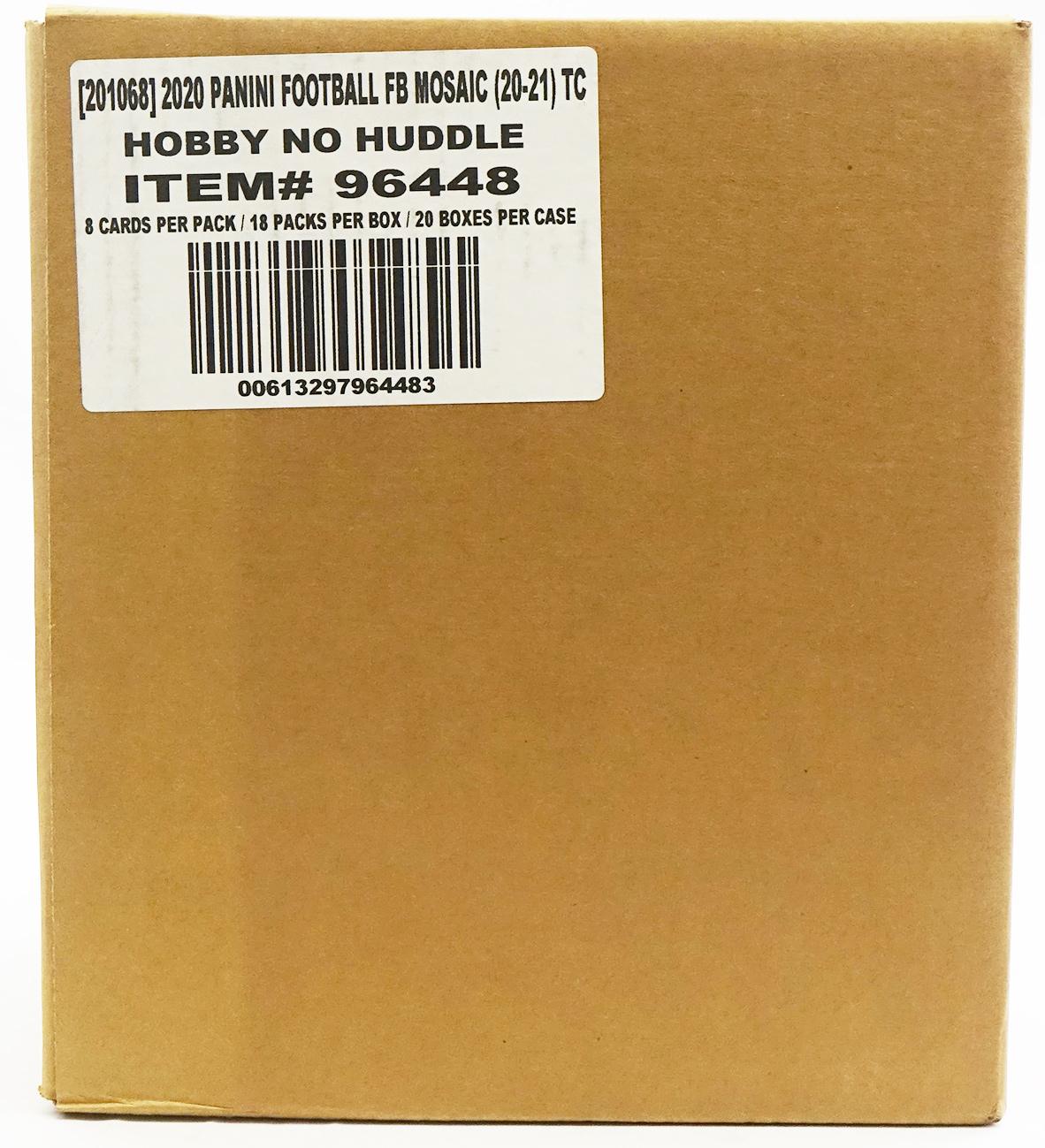 2020 Panini Mosaic No Huddle Football Hobby 20-Box Case