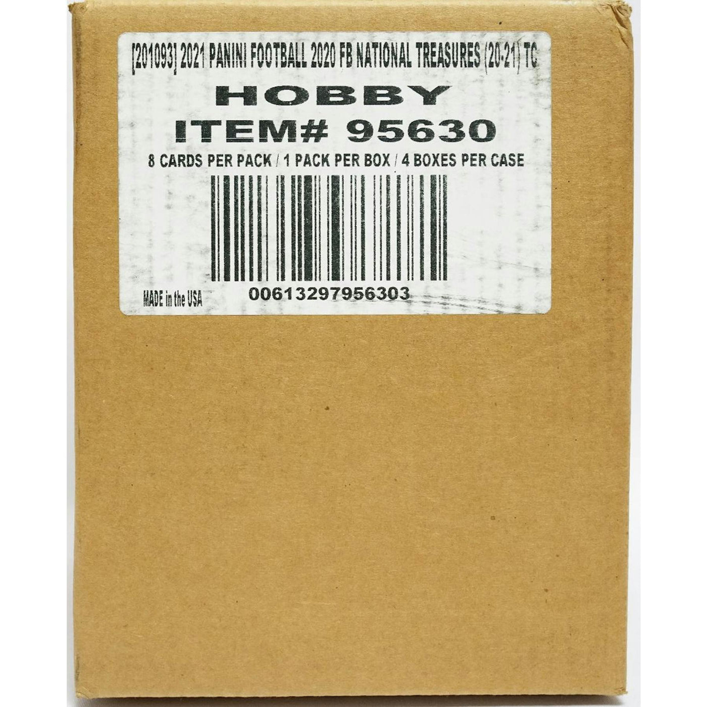 2020 Panini National Treasures Football Hobby 4-Box Case