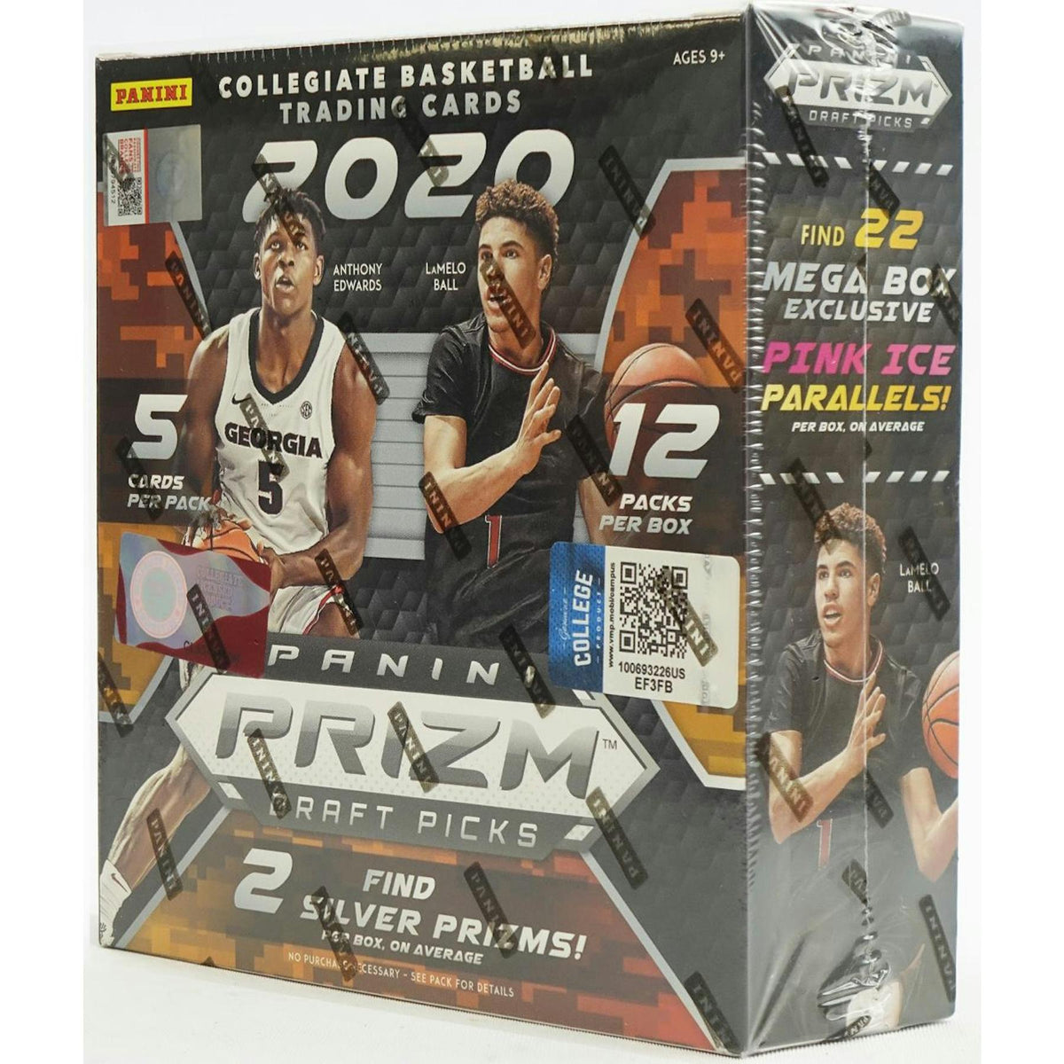 2020/21 Panini Prizm Draft Picks Basketball Mega Box (Pink Ice)
