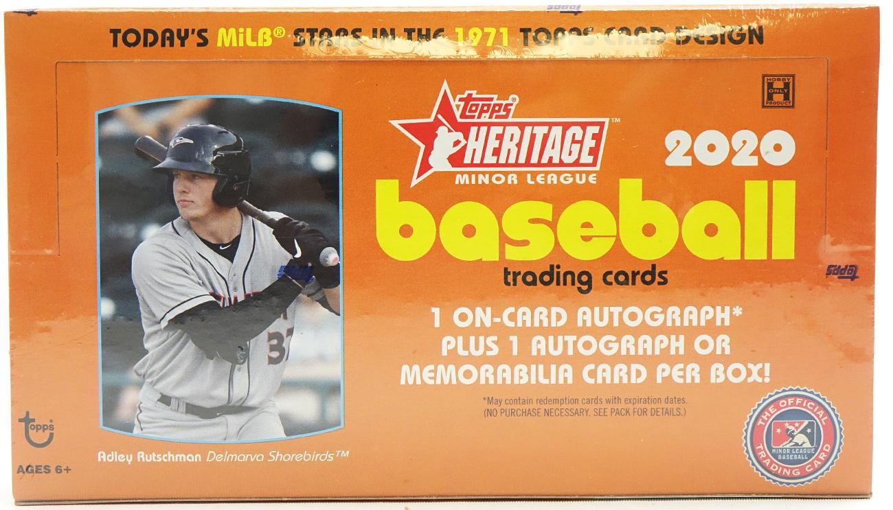 2020 Topps Heritage Minor League Baseball Hobby Box (Reed Buy)