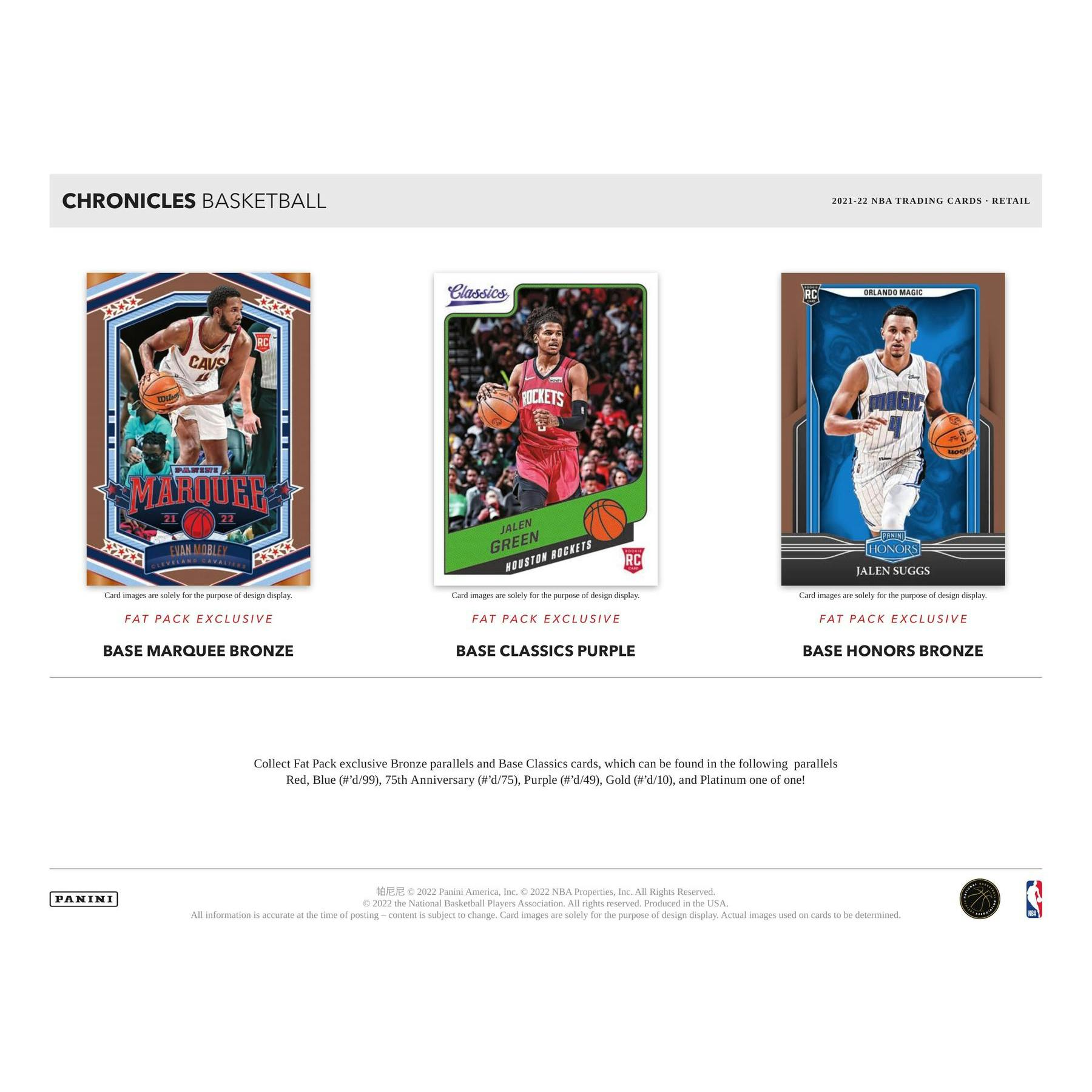 2021/22 Panini Chronicles Basketball Blaster Box (Pink Parallels!)
