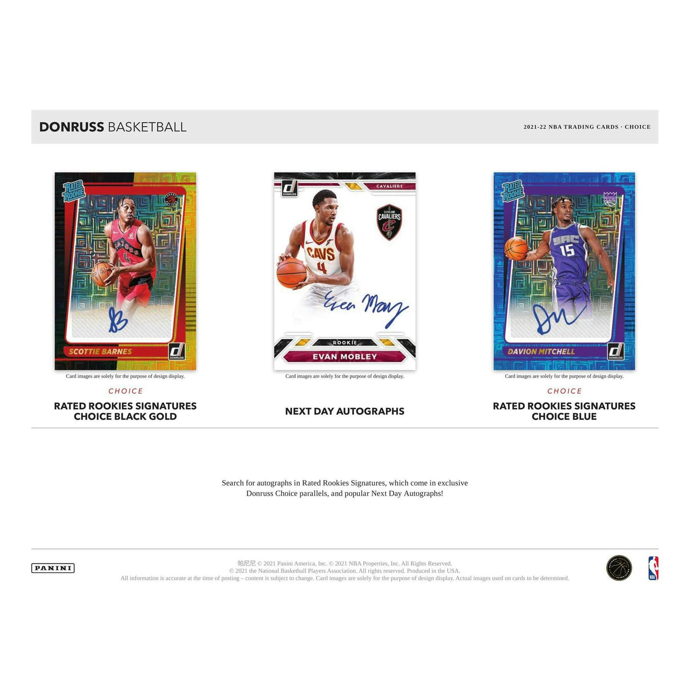 2021/22 Panini Donruss Basketball Choice 20-Box Case