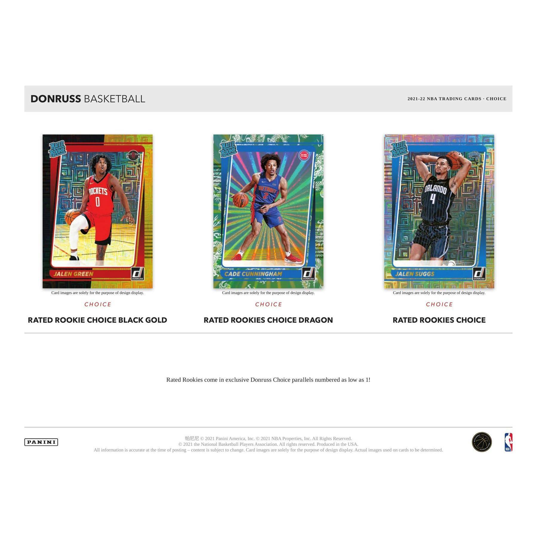 2021/22 Panini Donruss Basketball Choice 20-Box Case