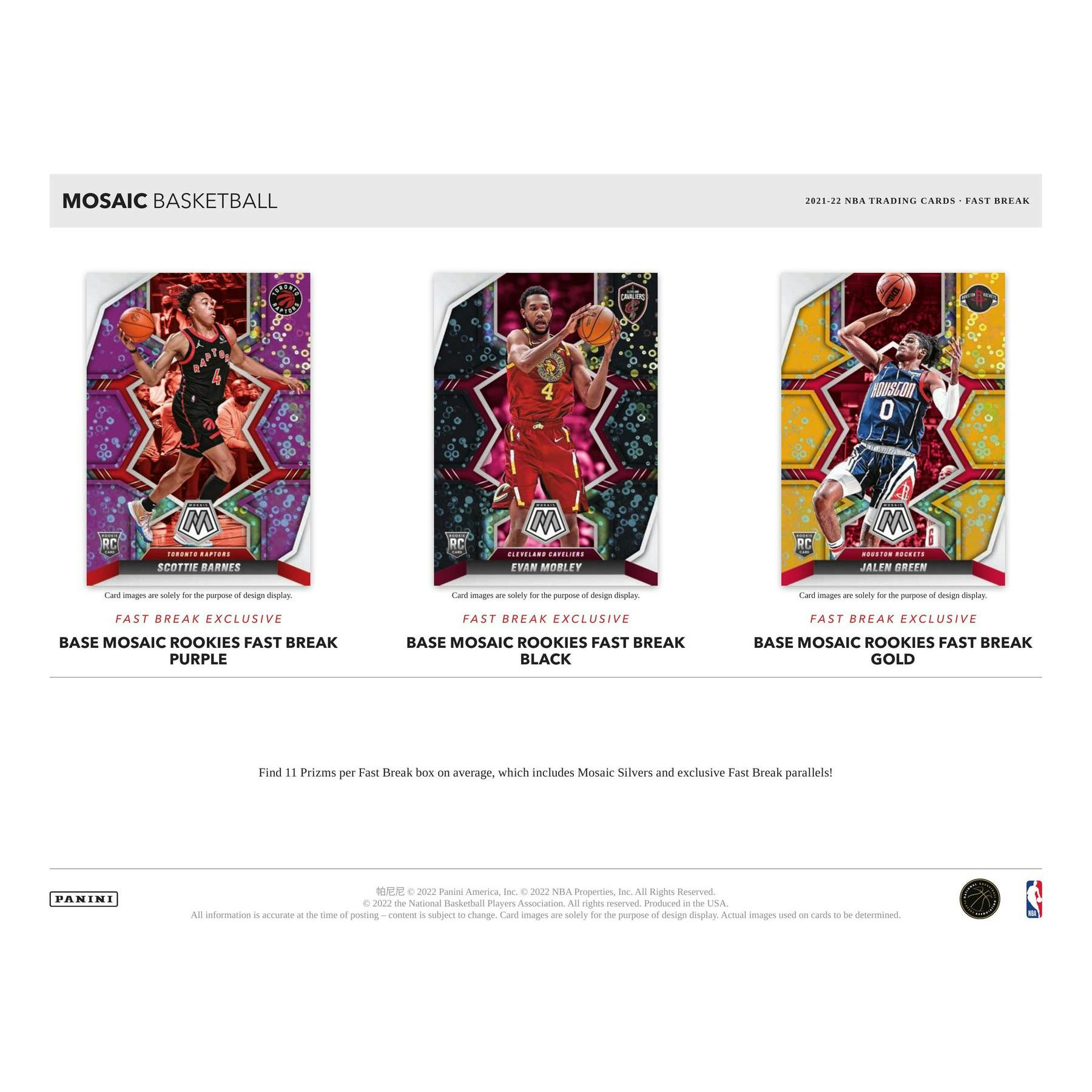 2021/22 Panini Mosaic Basketball Fast Break Box