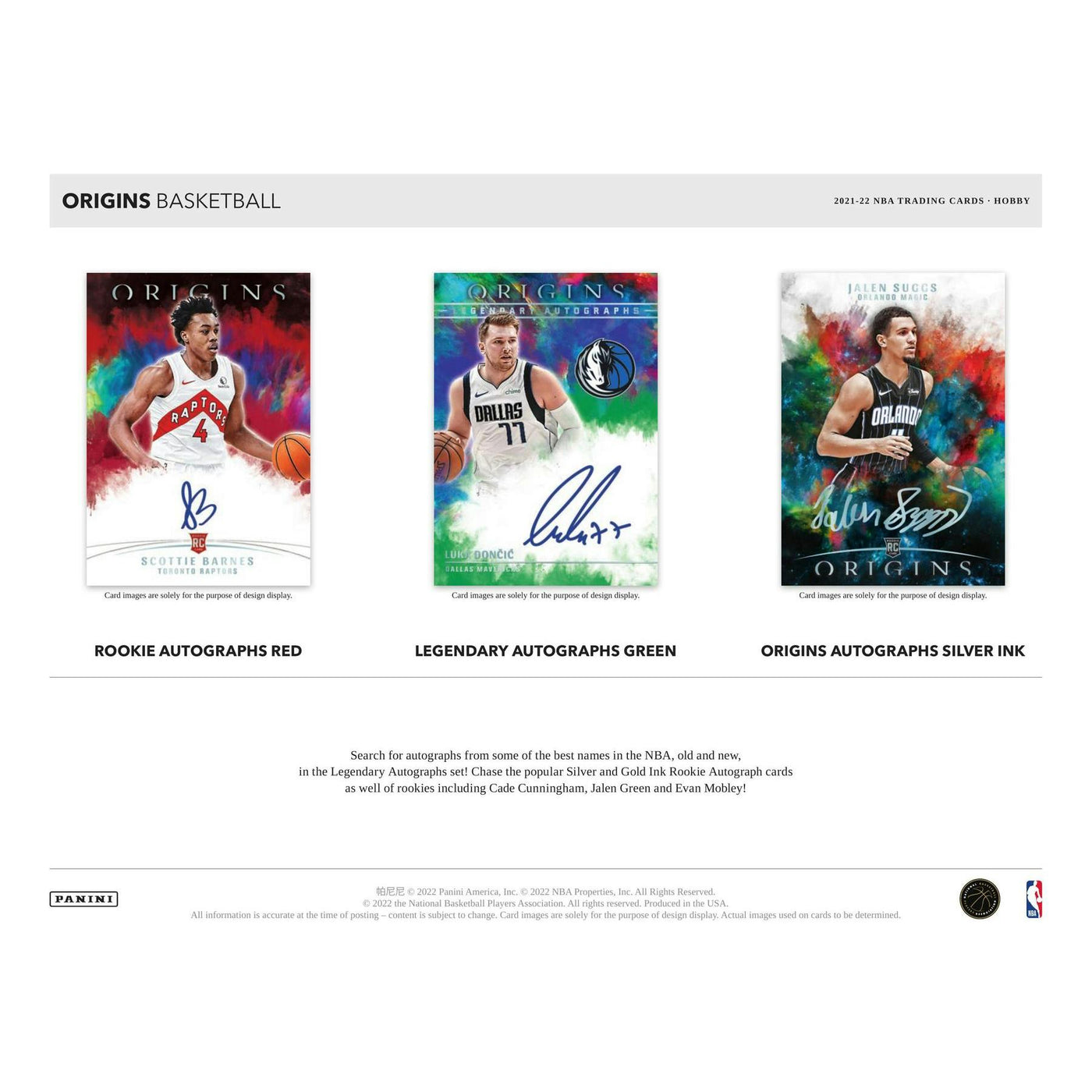 2021/22 Panini Origins Basketball Hobby Box