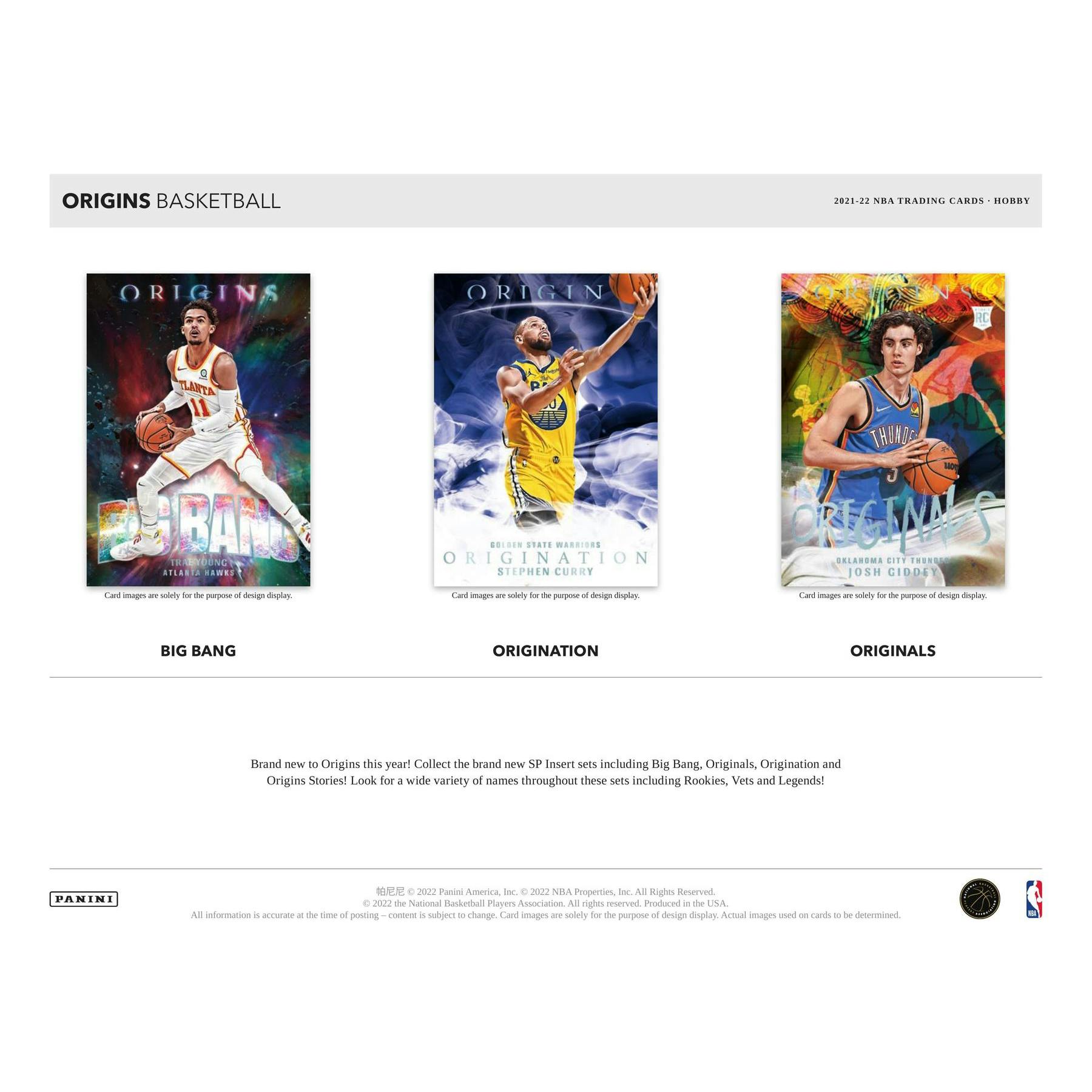 2021/22 Panini Origins Basketball Hobby Box