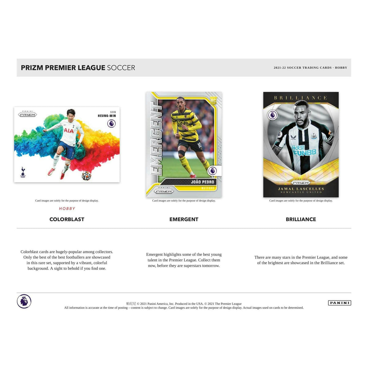 2021/22 Panini Prizm Premier League EPL Soccer Hobby Box