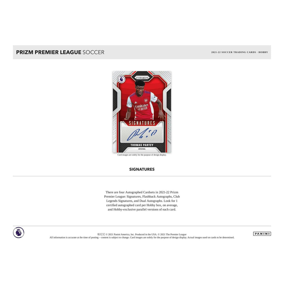 2021/22 Panini Prizm Premier League EPL Soccer Hobby Box
