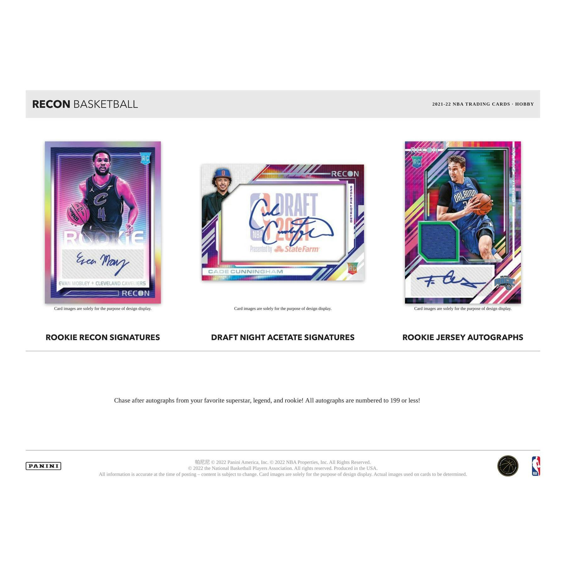 2021/22 Panini Recon Basketball Hobby 12-Box Case