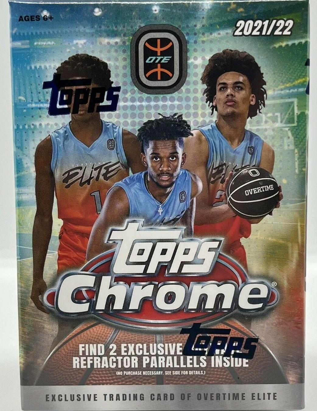 2021/22 Topps Chrome Overtime Elite Basketball Blaster Box (Raywave Refractor Parallels!)