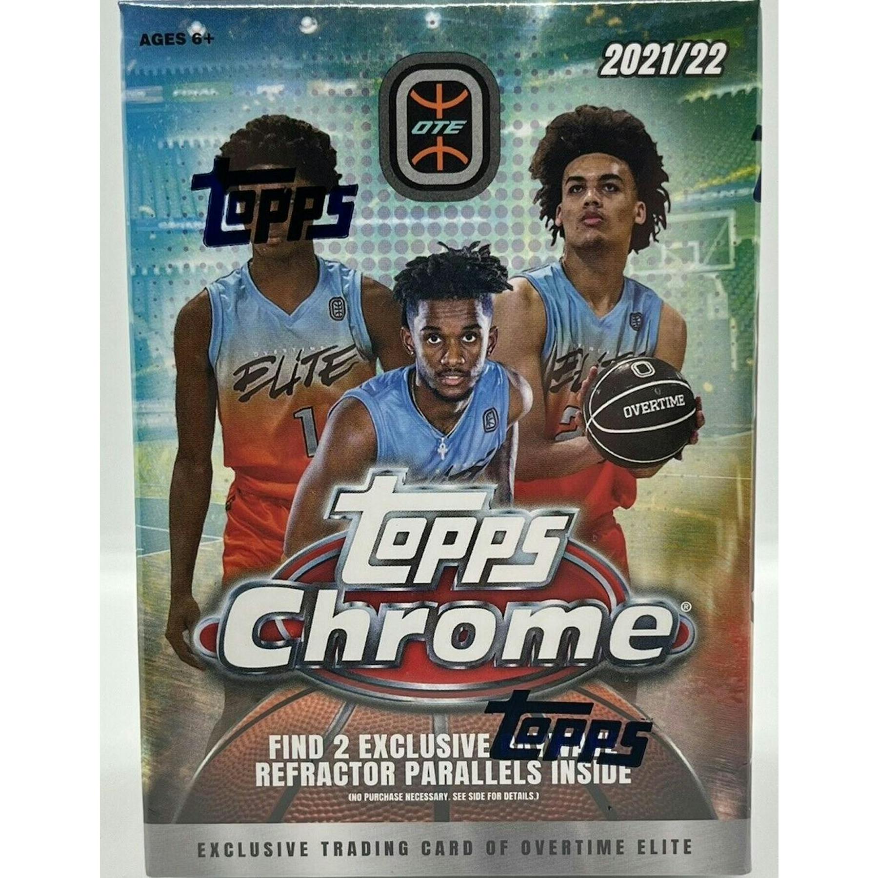 2021/22 Topps Chrome Overtime Elite Basketball Blaster Box (Raywave Refractor Parallels!)