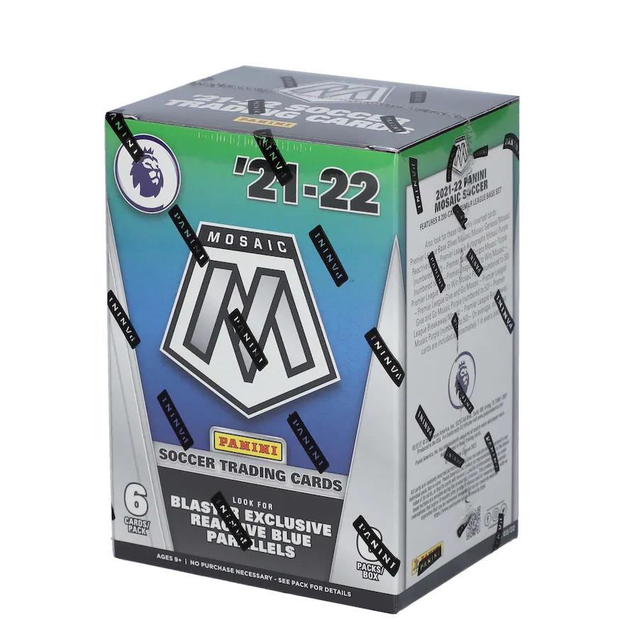 2021/22 Panini Mosaic Premier League EPL Soccer Blaster Box (Blue Parallels!) (Fanatics)