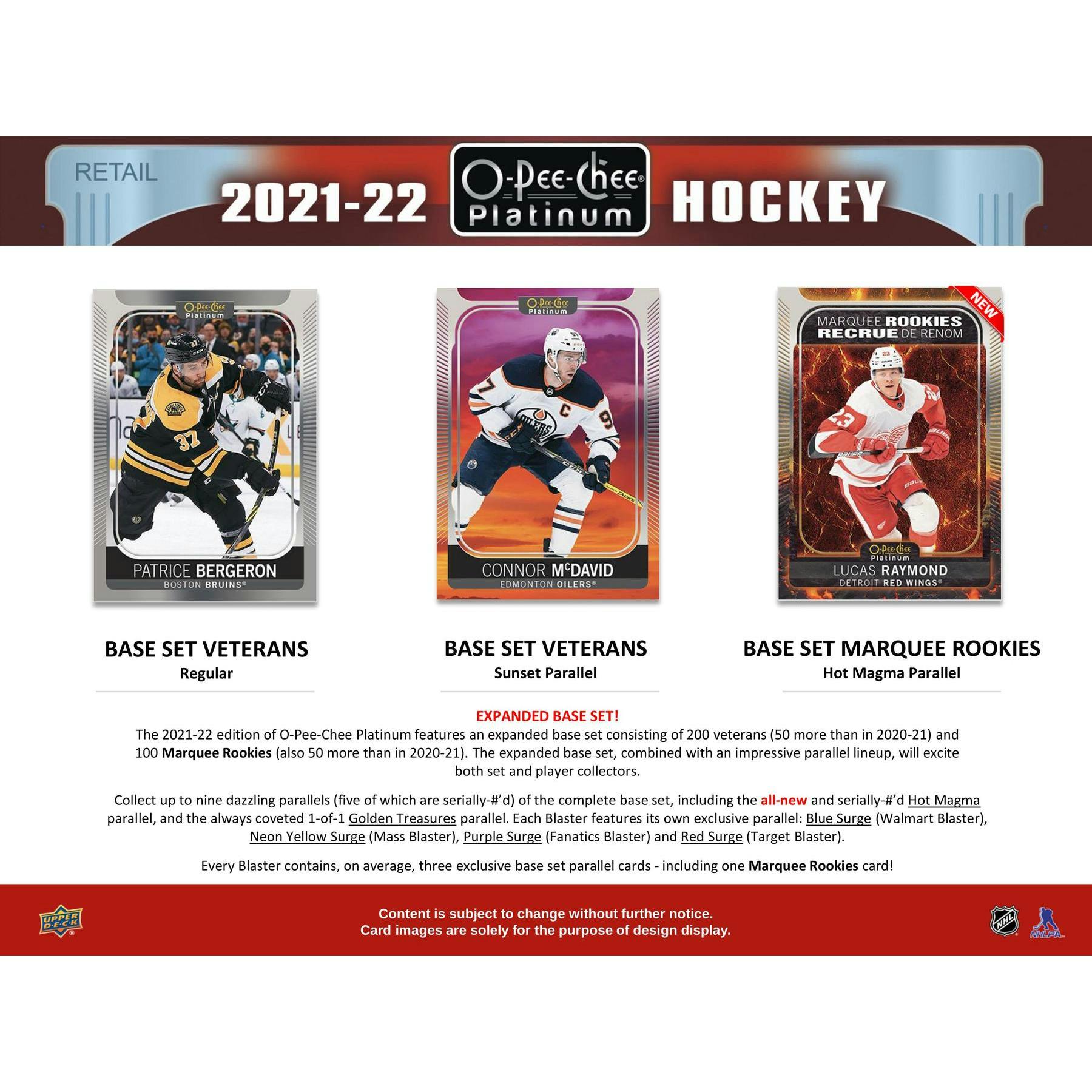 2021/22 Upper Deck O-Pee-Chee Platinum Hockey Blaster Box (Reed Buy)
