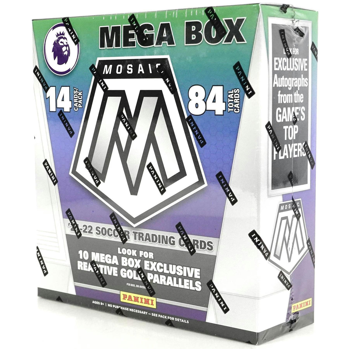 2021/22 Panini Mosaic Premier League EPL Soccer Mega Box (Reactive Gold Parallels!)