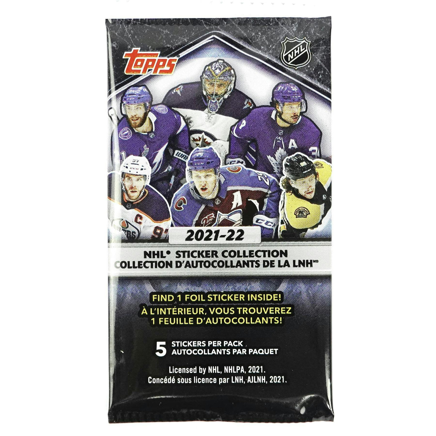 2021/22 Topps NHL Hockey Sticker Collection Box