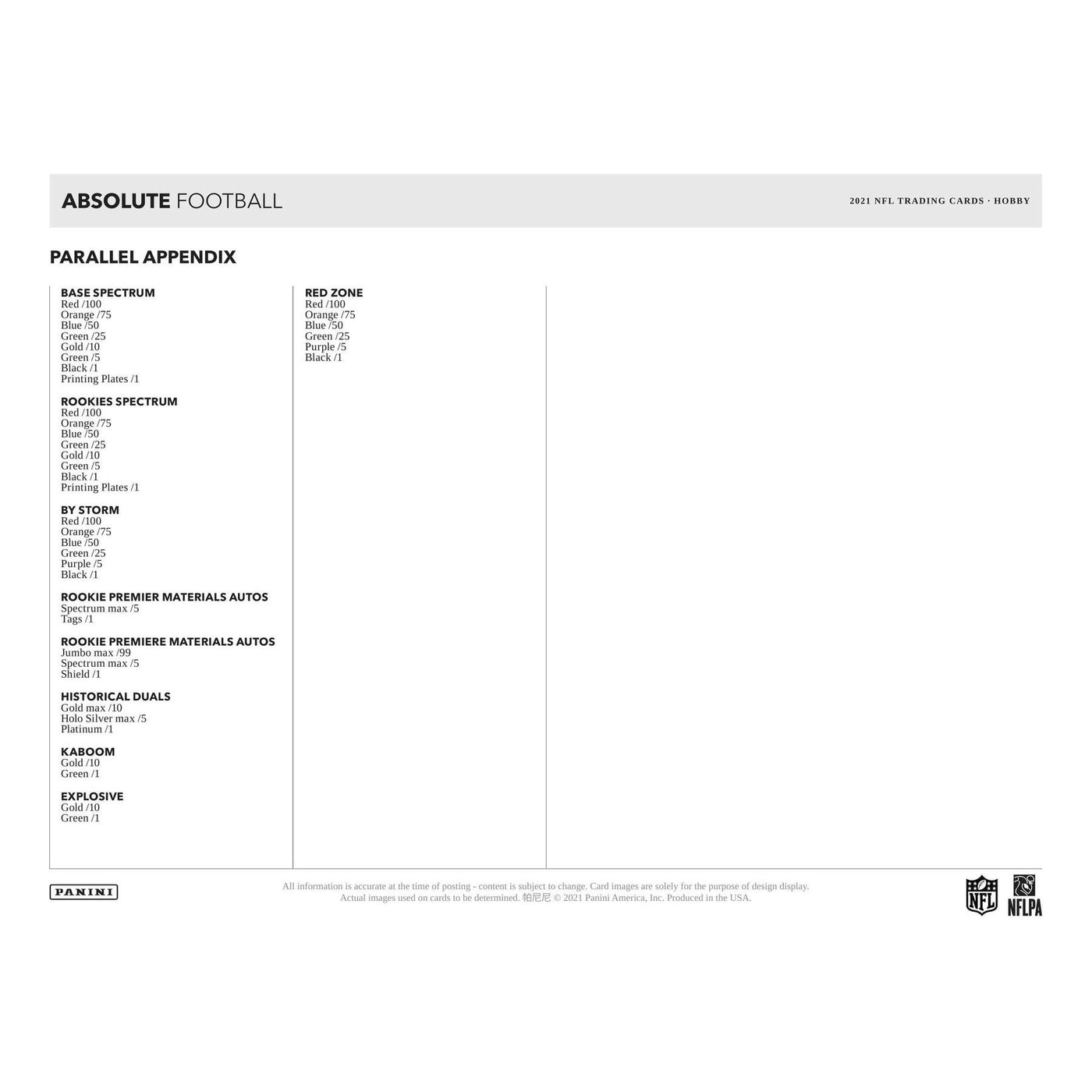 2021 Panini Absolute Football Hobby Box