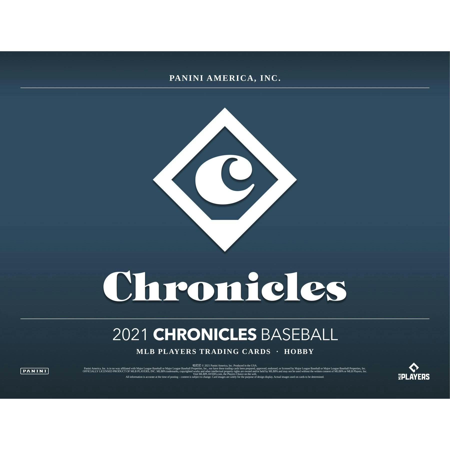 2021 Panini Chronicles Baseball Hobby Box