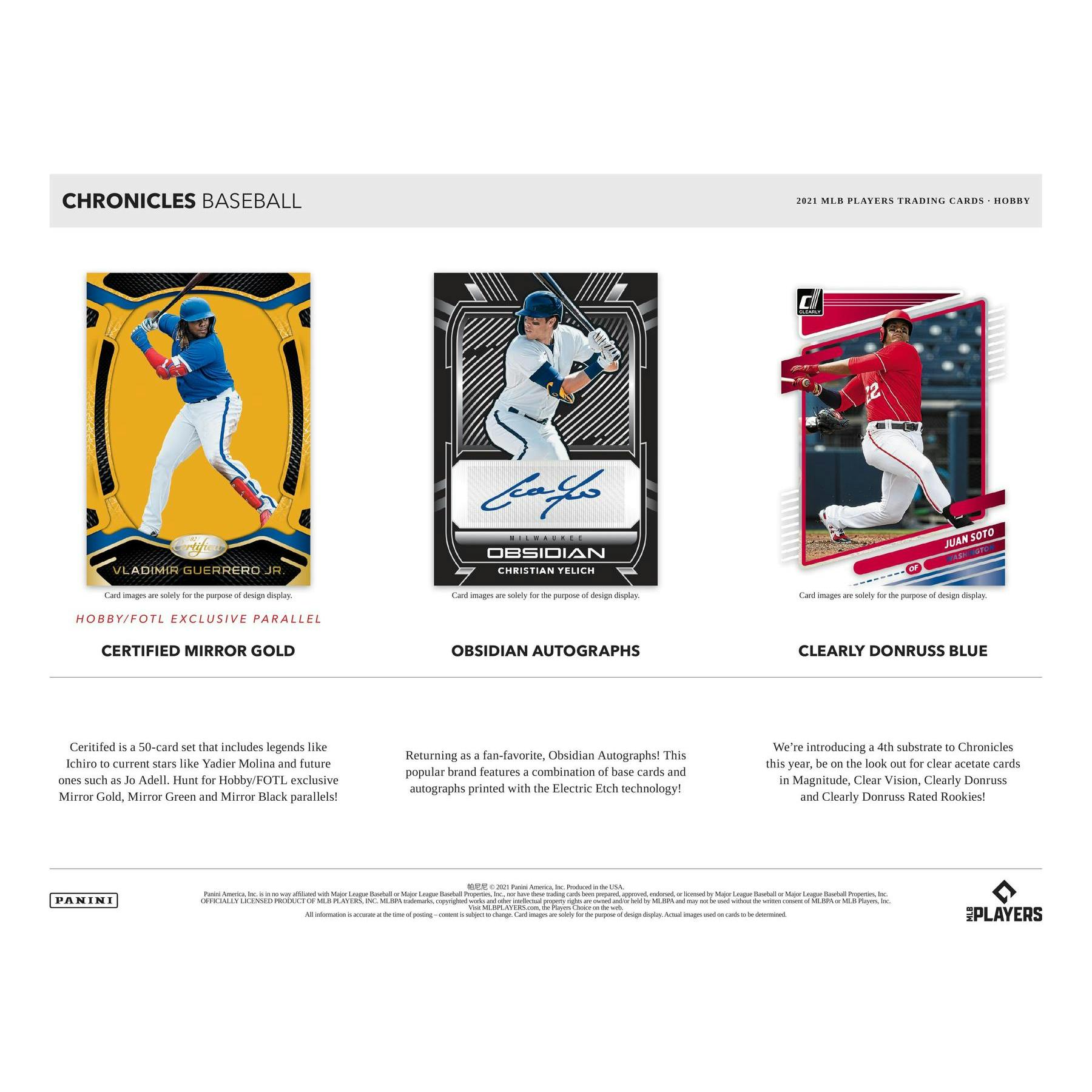 2021 Panini Chronicles Baseball Hobby 16-Box Case