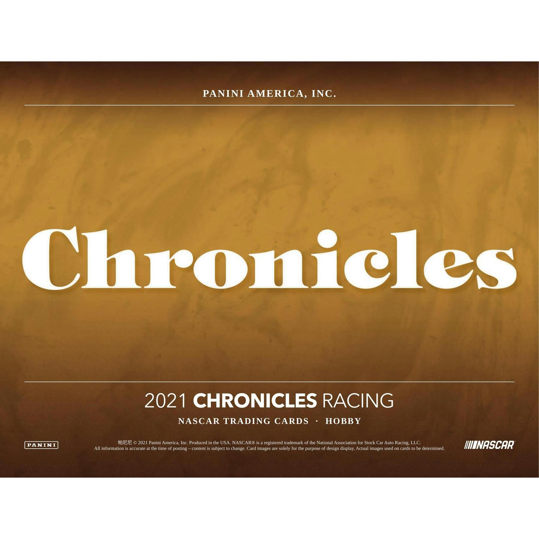2021 Panini Chronicles Racing Hobby Box