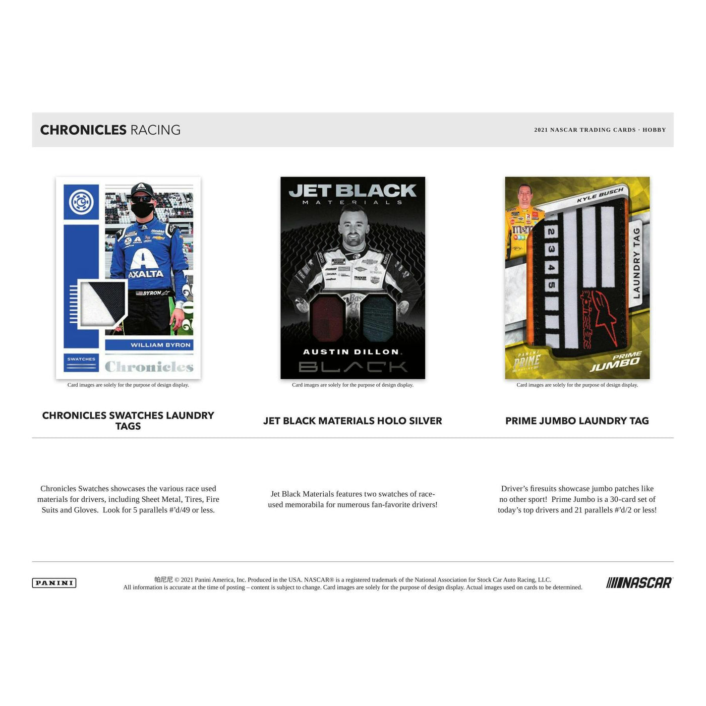 2021 Panini Chronicles Racing Hobby Box