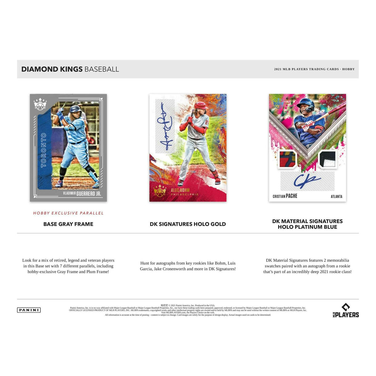 2021 Panini Diamond Kings Baseball Hobby 24-Box Case