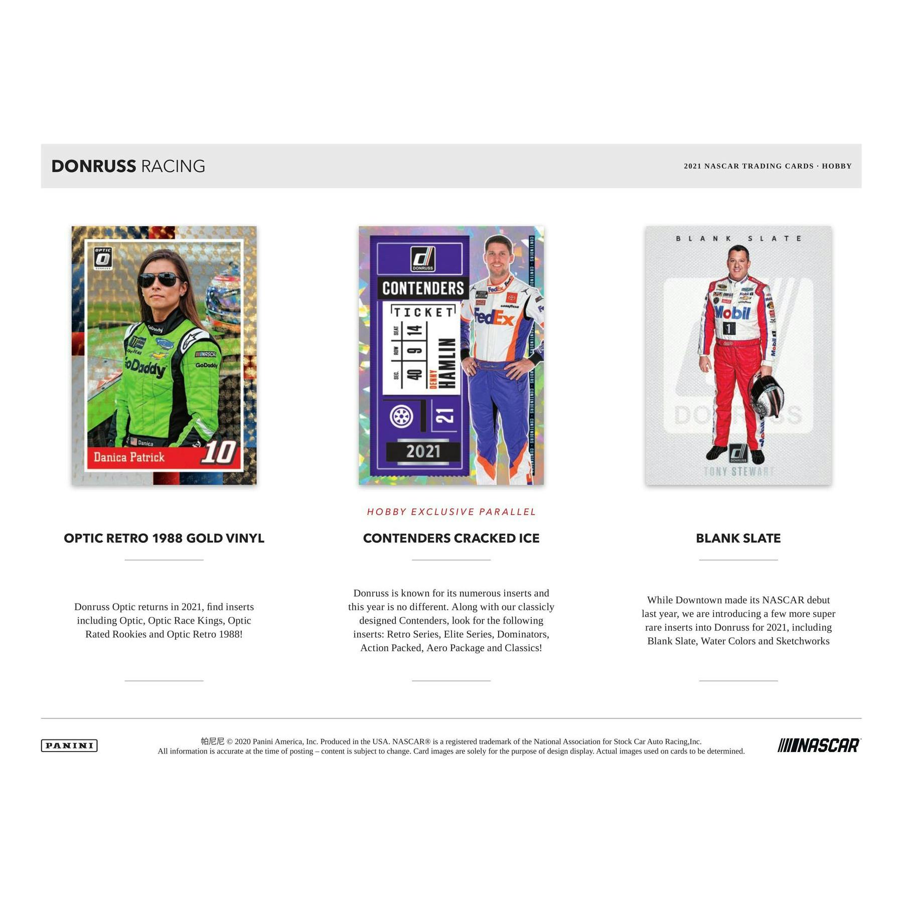 2021 Panini Donruss Racing Hobby Box