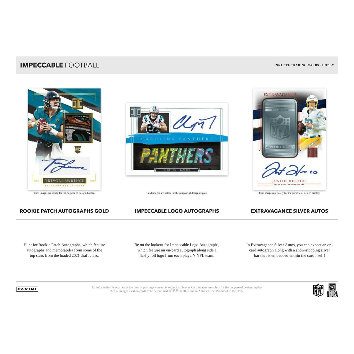 2021 Panini Impeccable Football Hobby Box