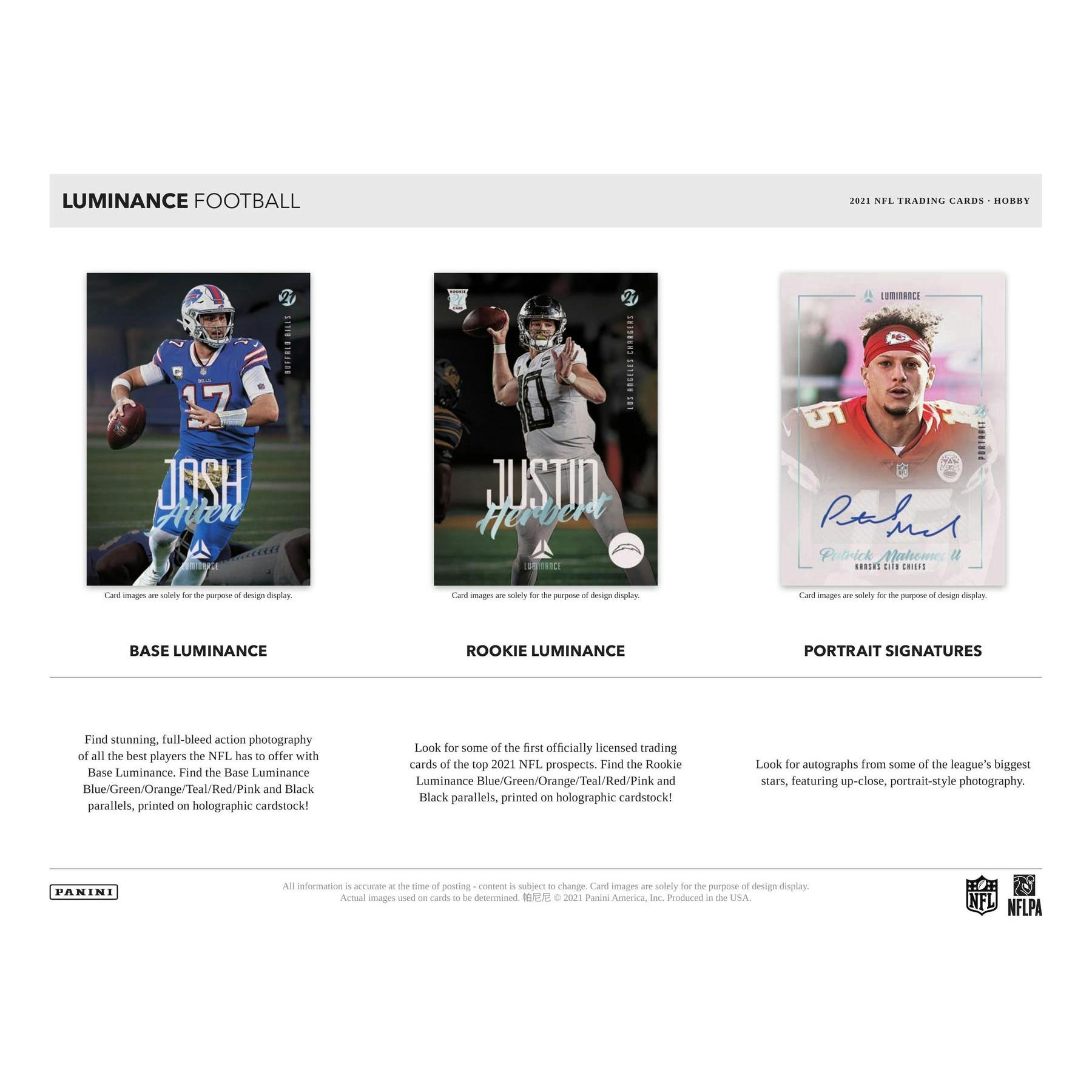 2021 Panini Luminance Football Hobby Box