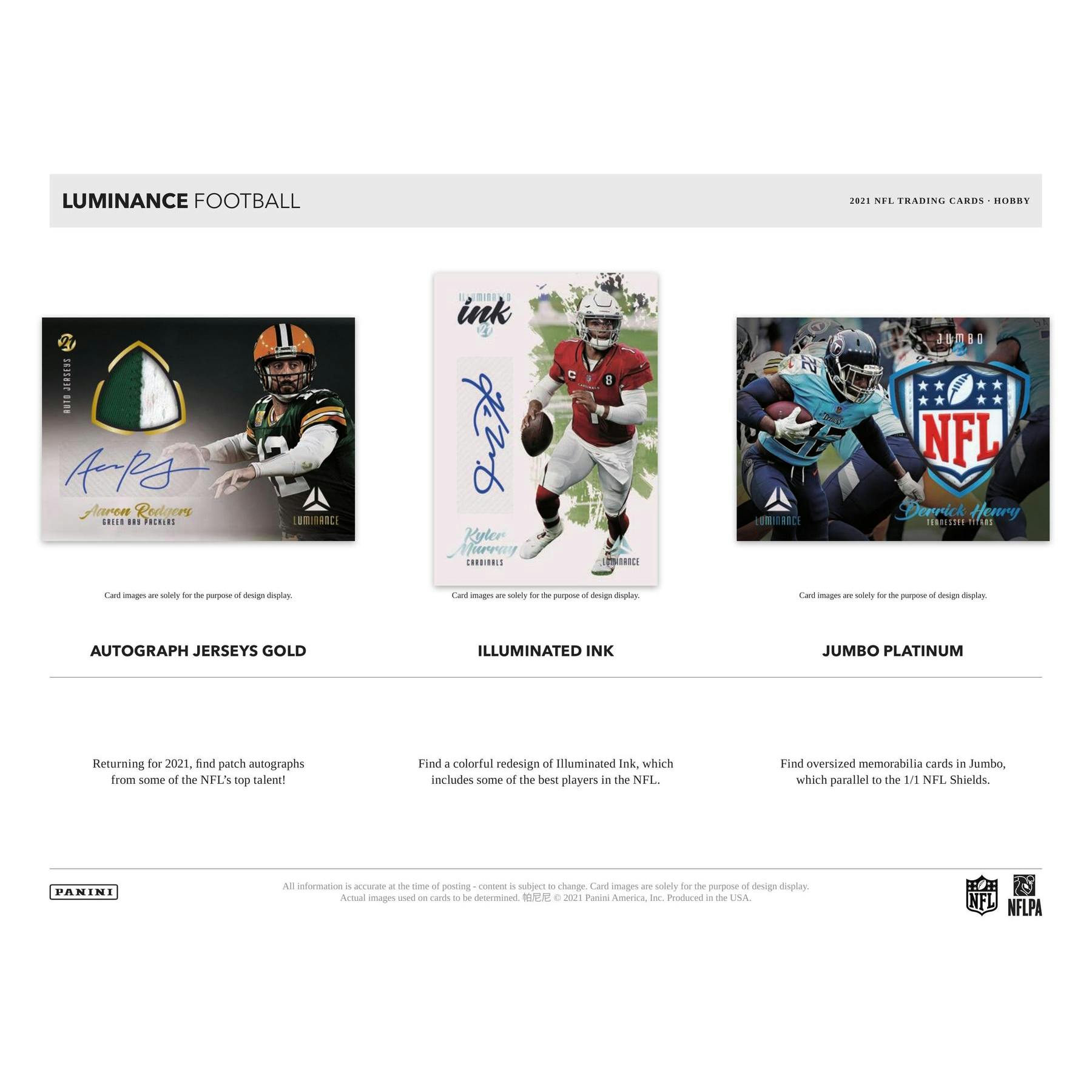 2021 Panini Luminance Football Hobby Box