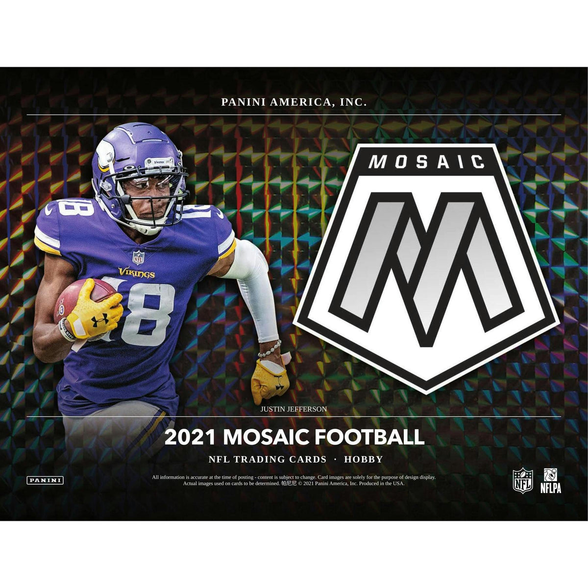 2021 Panini Mosaic Football Hobby Box (Reed Buy)