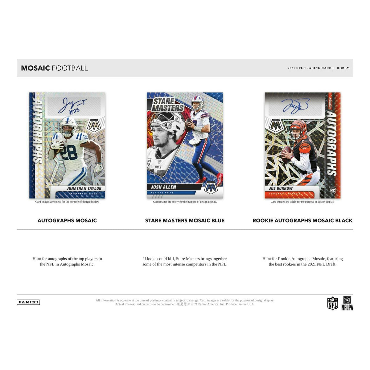 2021 Panini Mosaic Football Hobby Box (Reed Buy)
