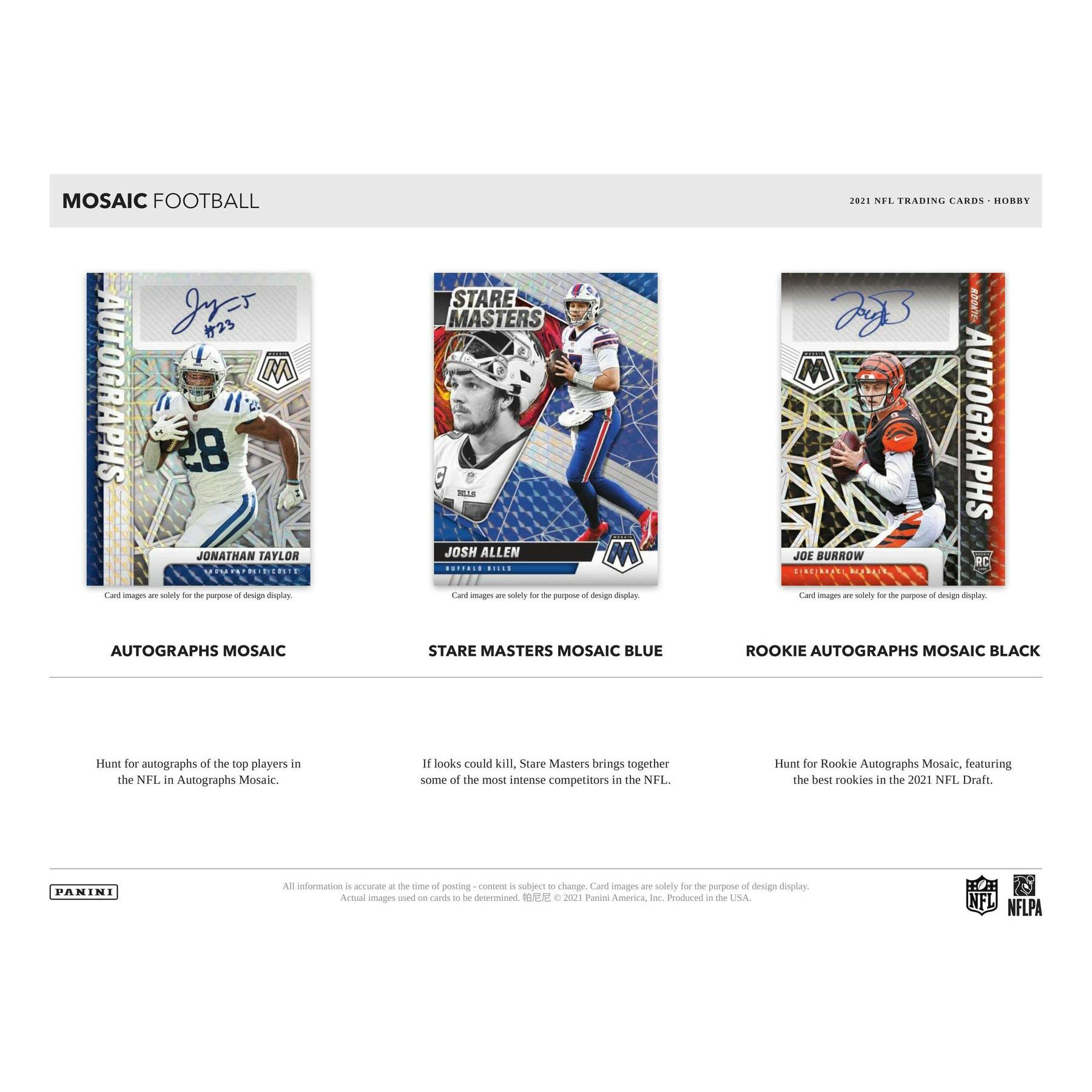 2021 Panini Mosaic Football Hobby Box (Reed Buy)