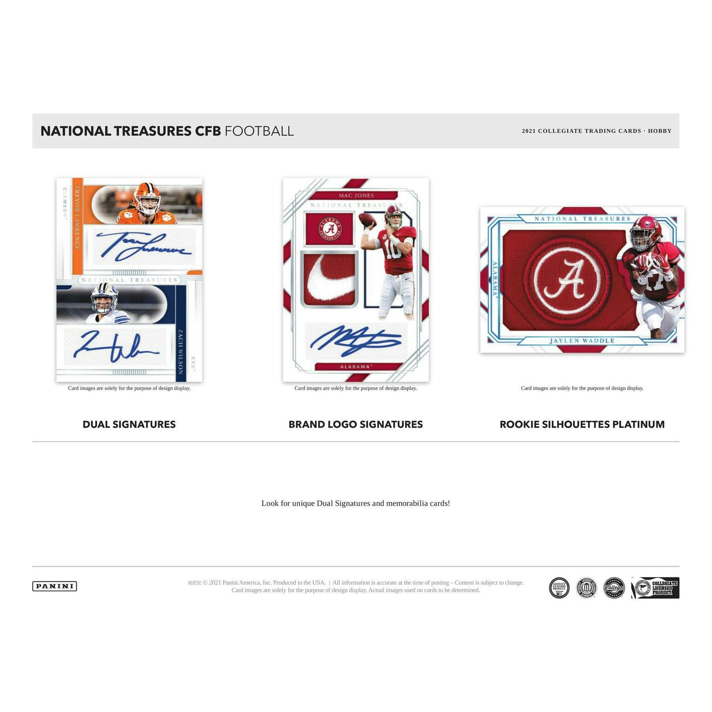 2021 Panini National Treasures Collegiate Football Hobby Box
