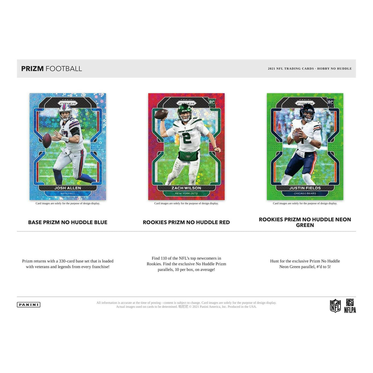 2021 Panini Prizm No Huddle Football Hobby Pack